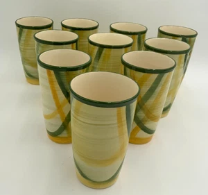 Juego de 10 vasos de guinga Vernonware vintage hornos Vernon - Imagen 1 de 8