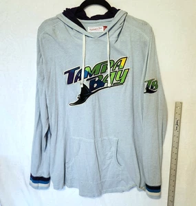 Mitchell & Ness Herren XXL Tampa Bay Devil Rays blau Retro leichter Hoodie - Bild 1 von 10