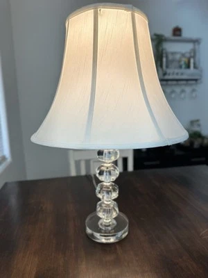 Lámpara de escritorio de vidrio estilo Hollywood vintage Foto 1 de 4