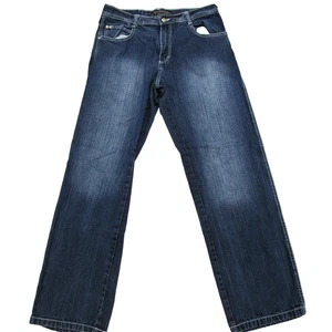 Pantalones de mezclilla Southpole vintage para hombre 36x33 azul lavado oscuro grunge emo skate holgados 4180 - Imagen 1 de 12