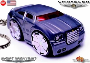 🎁🍁 🆕 HTF KEYCHAIN SILVER GRAY CHRYSLER 300C CARICATURE CUSTOM 💕NICE GIFT💕🎁 - Picture 1 of 17