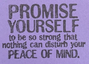 Club Scrap Prometti a te stesso di essere così forte... timbro di gomma aggrappato alla pace della mente - Foto 1 di 2