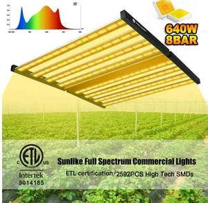 640W 8Bars Foldable Samsung LED Grow Lights Full Spectrum Replace Gavita 1700E - Bild 1 von 12
