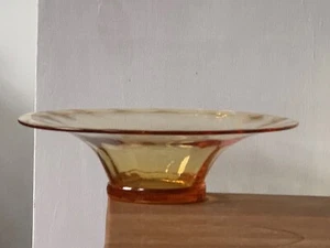 Large Whitefriars Amber Bowl Powell - Picture 1 of 9