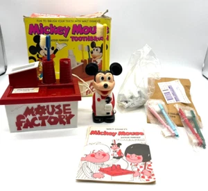 1973 Kenner Disney Mickey Mouse batteriebetriebene Zahnbürste elektrisch verpackt  - Bild 1 von 6