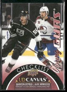 2021-22 Upper Deck Quinton Byfield / Alex Newhook UD Canvas #C120 - Picture 1 of 2