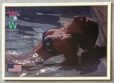 MS. CONNIE WOODS, RARE ! 1994 "WOMEN OF THE WORLD" CARD, BEAUTIFUL ! 