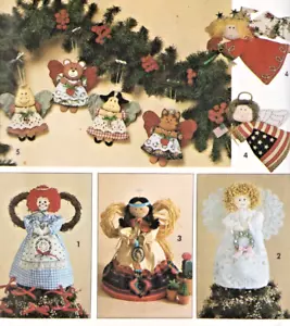 Angeli Raggedy Ann mucca indiana orso gatto bambole ornamenti cucito semplicità 8687 UC - Foto 1 di 3