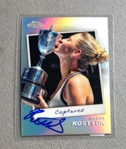 MARTA KOSTYUK Tennis In-person signed Topps Chrome 6.5x9 Autogramm - Picture 1 of 2