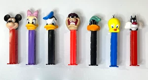 Pez Dispensers Lot Of 7 Looney Tunes Disney - Picture 1 of 1