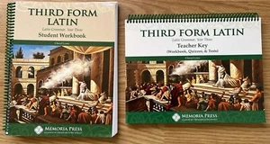 Third Form Latin teacher key student Workbook Set Of 2 Memoria Press Homeschool - Picture 1 of 5