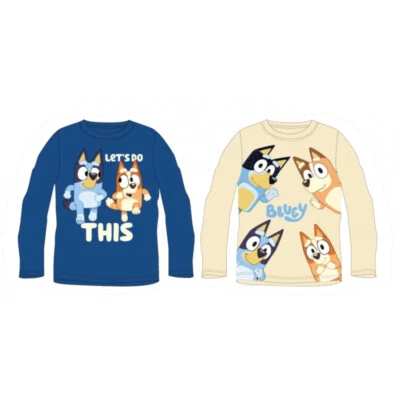 E PLUS M SP. Z O.O. Bluey & Bingo Langarm-T-Shirt „Let's do this“ | Größen 92–116