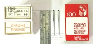 AGUJA DE COSER INDUSTRIAL MUVA 135X1 (IGUAL QUE 354,1673, DPX1 TALLA18/110 - Imagen 1 de 5