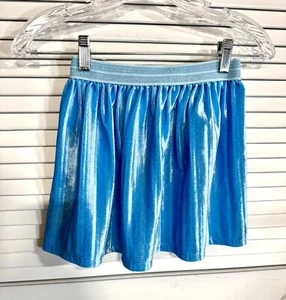 Blue Velvet Skirt Twirl Girls 7/8 Frozen Halloween Costume - Picture 1 of 7