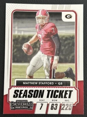 2021 Panini Contenders Draft Picks Football Card #9 Matthew Stafford - Image 1 of 2