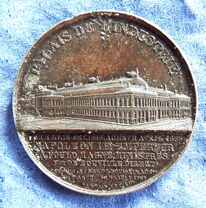 Frankreich, KR; Medaille: Weltausstellung 1855; Zk: bronziert (Rand: Beizeichen) - Bild 1 von 2