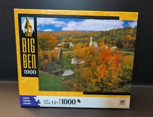Sealed Big Ben 1000 Piece Puzzle Fall Foliage, South Woodbury, Vermont 2008 - Picture 1 of 5