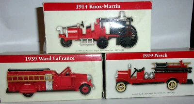 Die-cast 1:64 scale 1939 Ward LaFrance 1919 Pirsch 1914 Knox-Martin fire truck - Image 1 of 4