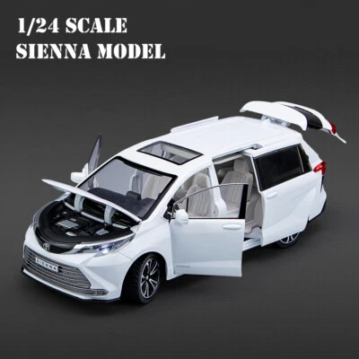 1/24 Scale Toyota Sienna MPV Diecast Model Toy Car Sound Light Kids Toy Gifts - Image 1 of 4