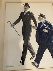 Dal Holcomb Signed 1940’s Original Illustration Art - Picture 1 of 6