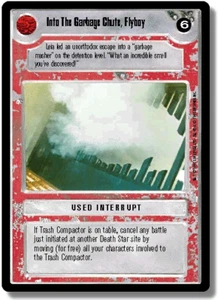 Star Wars CCG Into The Garbage Chute, Flyboy Near-Mint/NM - Premier Limited 1995 - Picture 1 of 1