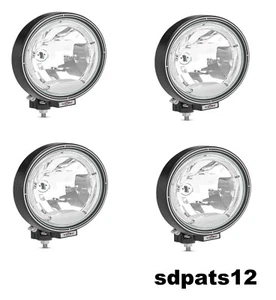 4x Luci Lavoro Fari Rotondi 12V/24V Angel Eye a Led 22cm Tetto Auto Camion - Afbeelding 1 van 4