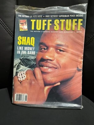 Revista Tuff Stuff junio 1993, SHAQ en portada, violonchelo sellado de fábrica Foto 1 de 2
