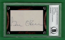 2017 HISTORIC AUTOGRAPHS SCRIPTS BILLY O'DELL CUT AUTO BECKETT AUTH ORIOLES