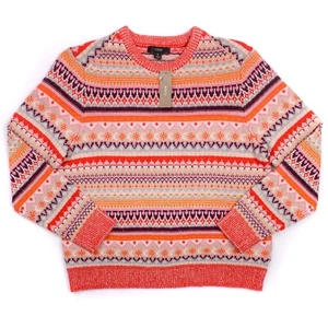 Neu mit Etikett J. Crew Pullover Fair Isle Lammwollmischung Cropped Sweater BD415 Damen Small - Bild 1 von 17