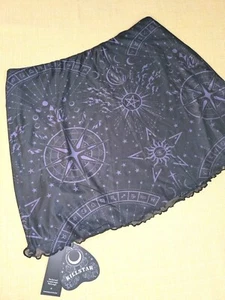 Killstar Celestial Purple Mesh Skirt. Sz XXL. New! Gothic Witch Solstice Skirt - Picture 1 of 8