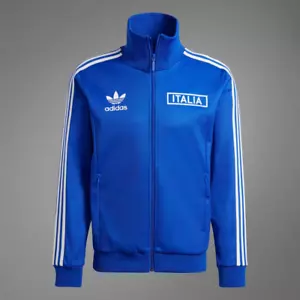 Adidas Italy Beckenbauer Track Top IU2122 Royal Blue Medium NWT $110 - Picture 1 of 9
