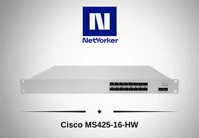 Cisco Meraki MS425-16-HW 16 Port SFP+ L3 Cloud Managed Switch -Same Day Shipping - Image 1 of 4