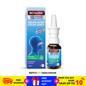 BETADINE Adult Cold Defence Nasal Spray 20ml Helps Stop Colds Early