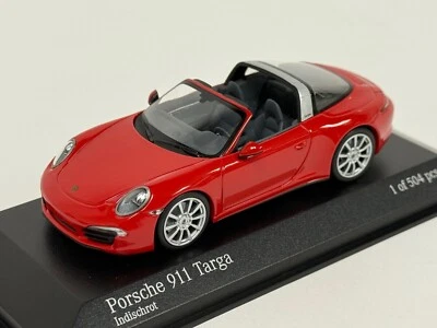 1/43 Minichamps Porsche 911 Targa 2013 in Red  410 062440 BK174 - Image 1 of 4
