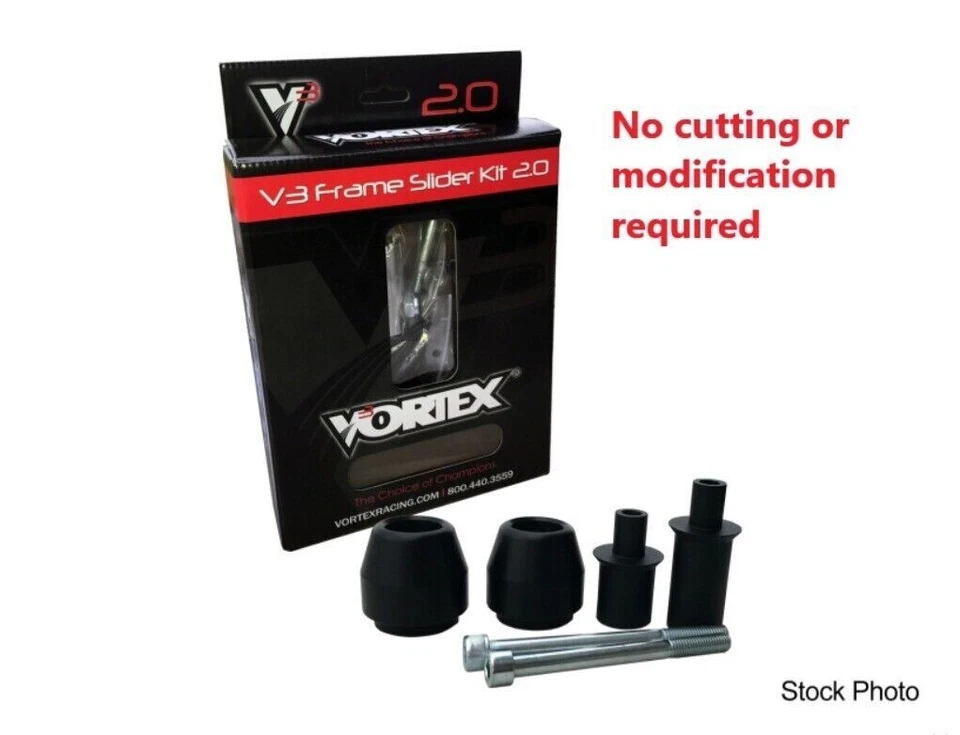 Deslizadores de cuadro Ducati Monster 600 695 750 796 1000 Vortex V3 sin necesidad de corte Foto 1 de 4