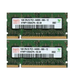 2GB 2x 1GB Dell Inspiron 6000 9300 B120 DDR2 Laptop/Notebook RAM SODIMM Memory - Picture 1 of 6