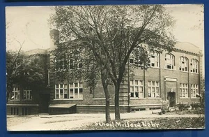 Milford Nebraska ne Schule Echtfoto Postkarte RPPC - Bild 1 von 2