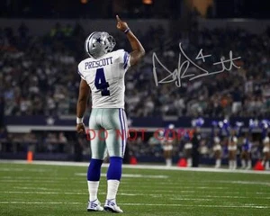 Dak Prescott Dallas Cowboys NFL SIGNED reprint 11x14 Poster Autographed RP - Picture 1 of 1