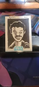 2015 Topps Journey To The Force Awakens Lando Calrissian Sketch 1/1 - Picture 1 of 2