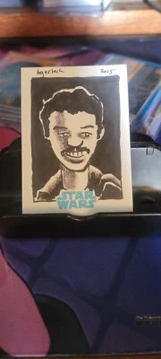 2015 Topps Journey To The Force Awakens Lando Calrissian Sketch 1/1  - Image 1 of 2