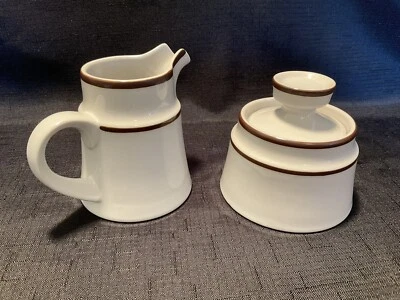 Noritake Stoneware ~ TUNDRA ~ Vintage ~ Creamer and Sugar Set - Image 1 of 4