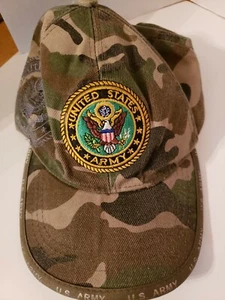 US Army Camo Baseball Cap U.S. WARRIORS - Bild 1 von 4
