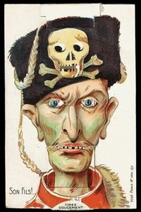 Carte Postale ANTI-ALLEMANDE  1915 fils GUILLAUME / optical toy magic lantern - Imagen 1 de 2