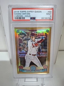 2019 TOPPS GYPSY QUEEN CHROME GOLD REF SHOHEI OHTANI 16/50 PSA 9 - Picture 1 of 3