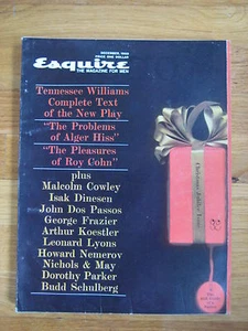 December 1960 Esquire Ingemar Johansson Tomi Ungerer Tennesse Williams 1st pub - Imagen 1 de 2