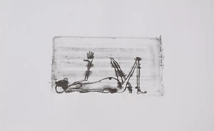 Jörg Shimon Schuldhess 1941-1992 Basel / Lithografie 1971 "Mon pauvre Lamu" - Picture 1 of 18