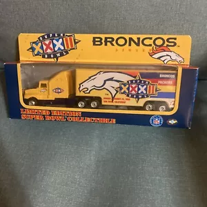 1998 DENVER BRONCOS SUPER BOWL XXX1I CHAMPIONS/KENWORTH TRAILER/WHITE ROSE. - Picture 1 of 5