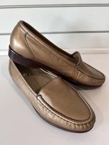 Mocasines sin cordones SAS Tripad Comfort para mujer cuero bronce paso suave informales 7,5 - Imagen 1 de 7