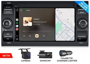 7"IPS Android 14 Autoradio Navi CarPlay für Ford Focus Mondeo Mk4 S/C-Max Galaxy - Bild 1 von 20