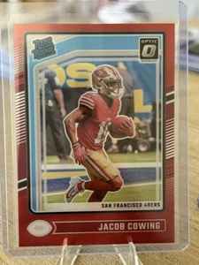 Donruss Optic Red #236 Jacob Cowing 2024 novato con clasificación RC/125 49ers - Imagen 1 de 2